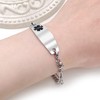 Oneress Blood Thinner Awareness Medical Alert Bracelet Multilayer Stainless Steel