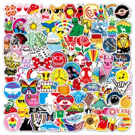 100 Pcs Street Fashion Cool Sticker Pack for Adults Teens Waterproof Vinyl Stickers for Laptop Water Bottles Phone Decor Decals