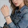 Fusamk Women’s Star Bracelet Stainless Steel Link Chain, Double Layer