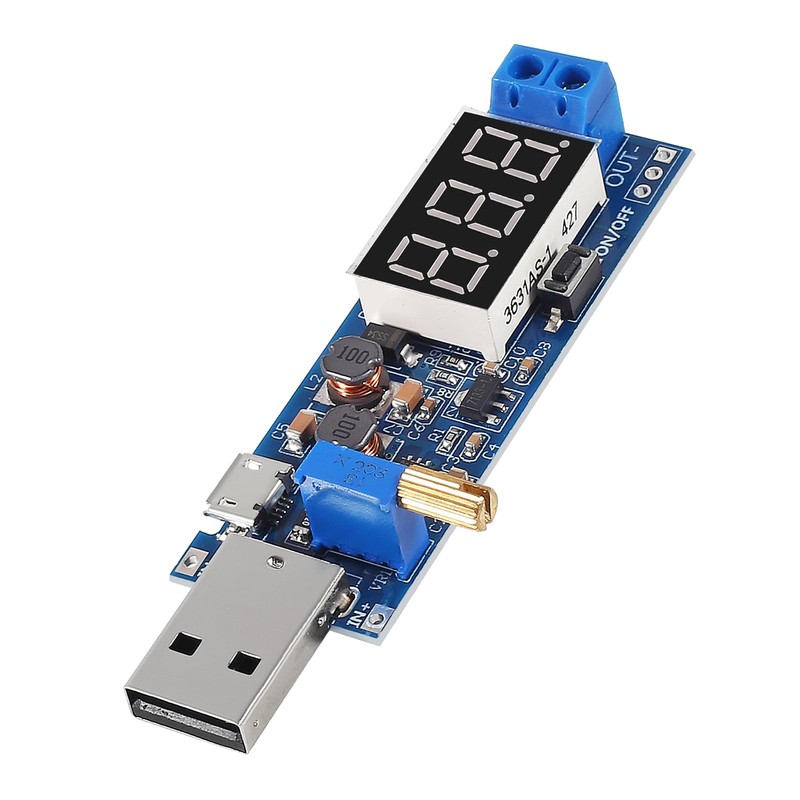 XIITIA 4pcs USB Buck Boost Converter 3.5V-12V to 1.2V-24V DC-DC