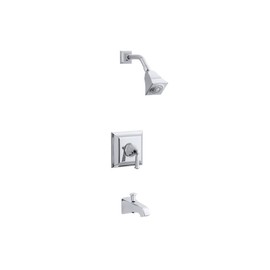 KOHLER TS461-4S-CP Memoirs Stately Rite-Temp Bath and Shower Valve Trim with Lever Handle