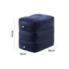 7pcs Inflatable Travel Foot Rest Pillow Height Adjustable 3 Layers