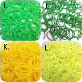 SHOP SHIMATARO Loom Bands, 16 Colors, 9600 Pieces, Rubber, Original Set
