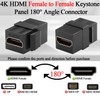 QIANRENON HDMI 2.0 Keystone Jack HD Display Coupler Module 4K
