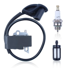 Adefol Ignition Coil Kit for Stihl FS120 FS120R FS200 FS200R FS 020 FS 202 TS200 FS 250 FS250R FS300 FS350 Brush Cutter Fuel Filter Spark Plug Replacement 4134-400-1301