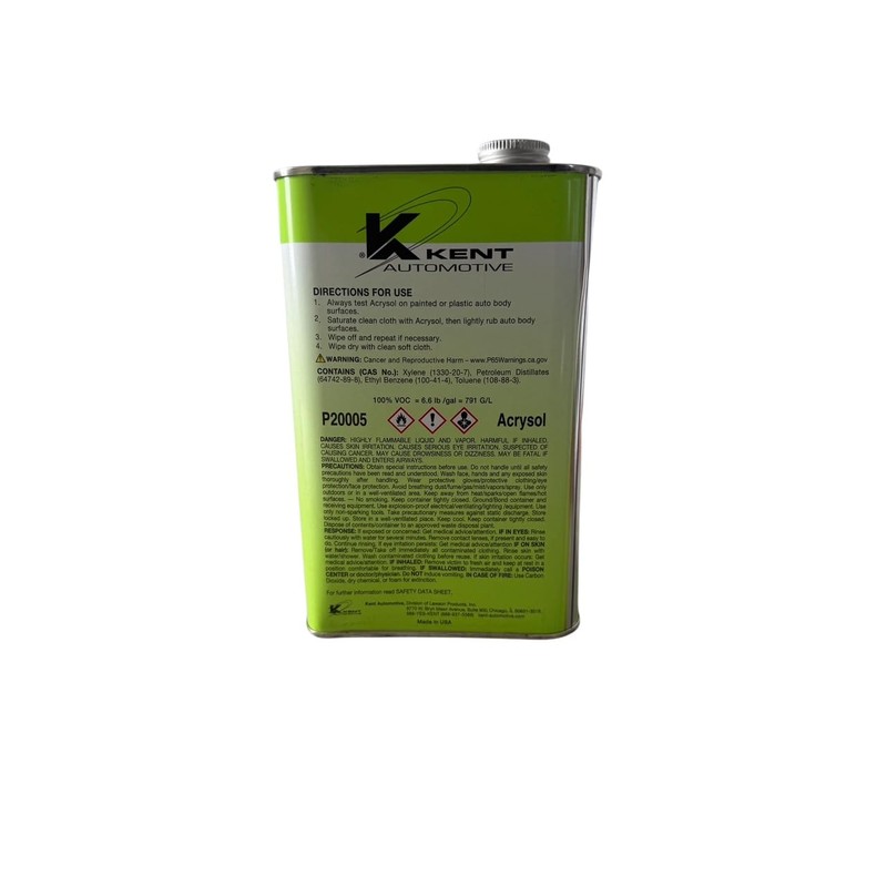 kent automotive Acrysol Paint Preparation and Auto Body Solvent P20005