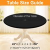 Spotjoy Round Spandex Tablecloth with Elastic Fit for 45"-56" Tables