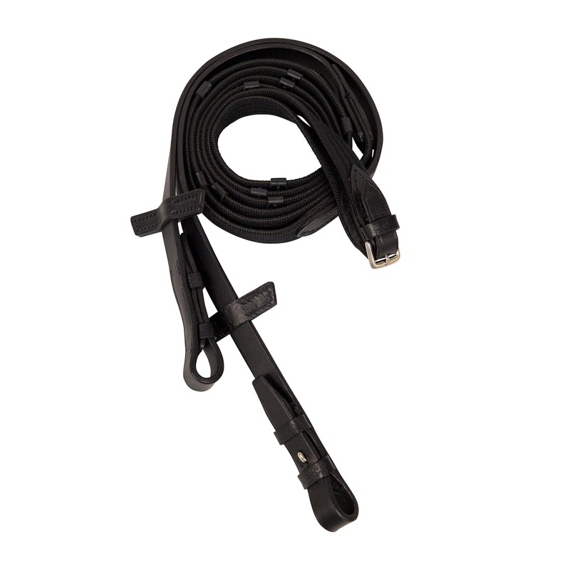 Stübben Belt Reins Narrow with 5 Leather Bars and Bridle
