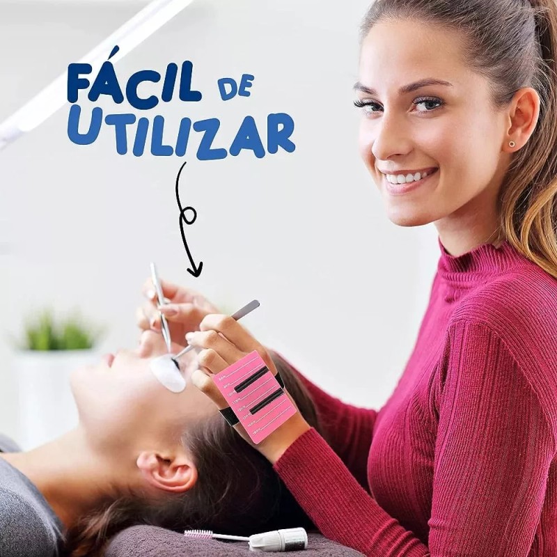 KFMX Pulsera Porta Extensiones De Pestaña Soporte Brazalete