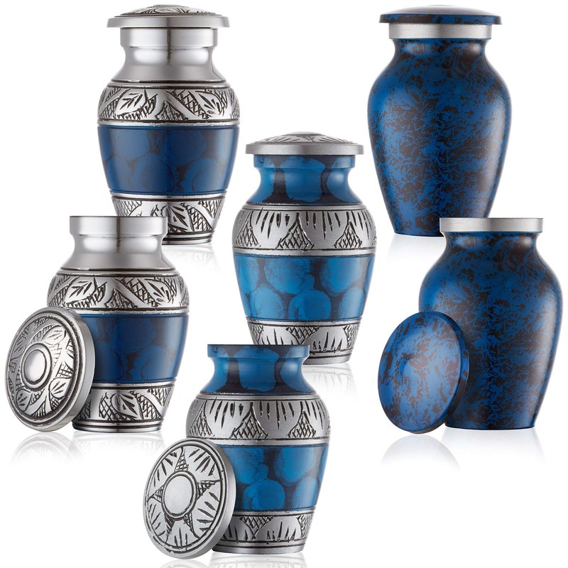 Reminded Small Cremation Urns for Human Ashes, Mini Keepsake Set