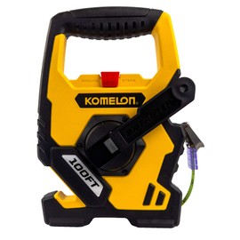 Komelon N9100 Open Reel Steel Tape Measure, 100-Feet, Yellow
