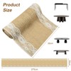 Jute Table Runner 30 x 275 cm Natural Hessian Table