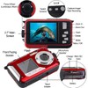 Acuvar 48MP Megapixel Waterproof Dual Screen Full HD 1080P Digital