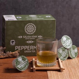 Salish Kinh Vietnamese Tea | Single Serve Tea Pods | 24 Count | Specialty Grade | Single Origin | Direct Trade | Compatible with Keurig 1.0 & 2.0 K-Cup Brewers | Earl Grey or Peppermint |100% Indigenous Produced (Peppermint)