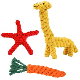 Puppy Chew Toys for Teething,Dog Toys Puppy Teething Chew Rope Toy from 8 Weeks Small Dogs Large Tough Indestructible Dog Toys for Interactive Chewers Suit for Tranning Teeth Cleaning