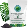 Premium Monstera Potting Soil | Quick Draining, Nutrient Rich Living