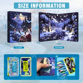 Angel Advent Calendar 2025 Christmas Calendar, Advent Calendar for Men, 24 Fishing Bait Set, Advent Calendar for Fishermen, Includes 2 Bait Box Fishing - Christmas Surprise Gift