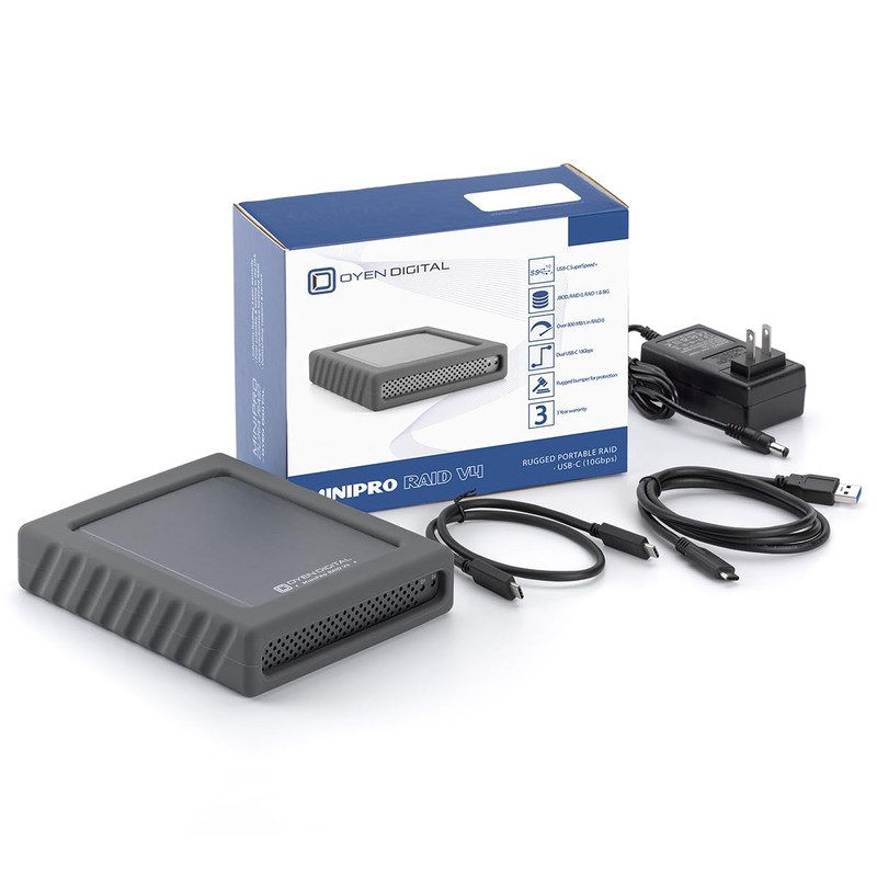 Oyen Digital MiniPro RAID V4 USB-C (10Gbps) Dual Bay Enclosure