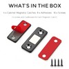 4 Pack Ultra Thin Cabinet Door Magnets Stick on Cabinet