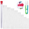 UOOU 27 Pcs Beading Needles Set,Seed Beads Needles,24 Pcs Big