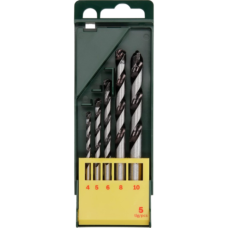 Bosch 2607019444 4/5/6/8/10 mm Concrete Drill Bit Set (5-Piece)