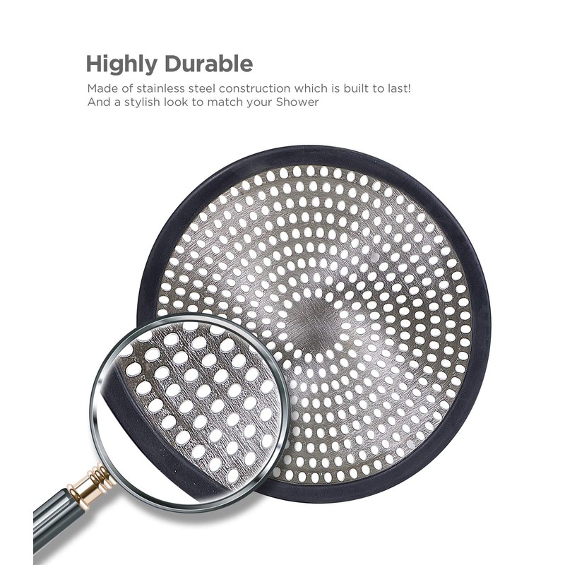 PlumBoss E1030 Shower Drain Hair Catcher Strainer Stall Drain Protector