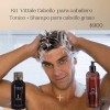 Paquete Tónico Y Shampoo Para Cabello Graso Tónico Vittale
