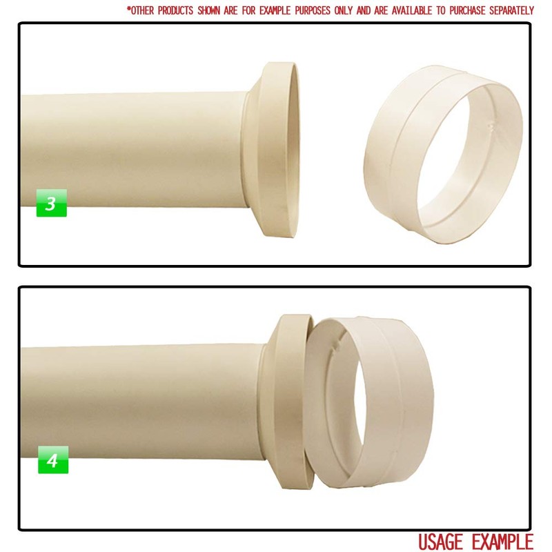Round Ducting Reducer 150mm to 100mm - 6 to 4