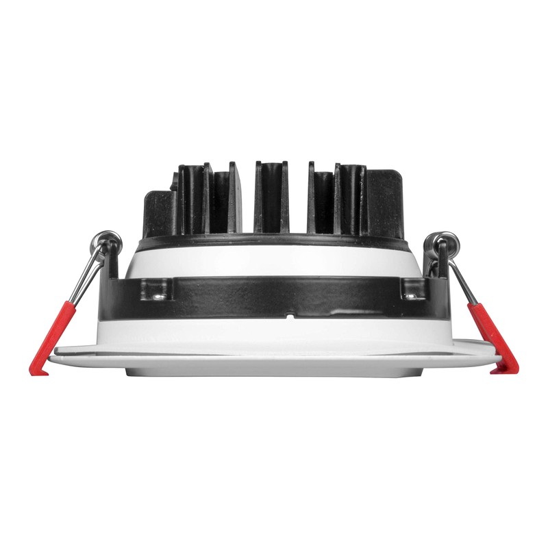 NICOR Lighting 4 inch LED Gimbal Recessed Downlight in White,