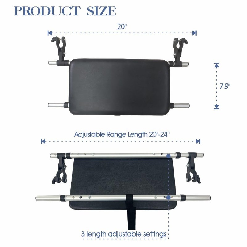 Universal Walker Rest Seat for Attachable Seat Folding Walker, Maximum