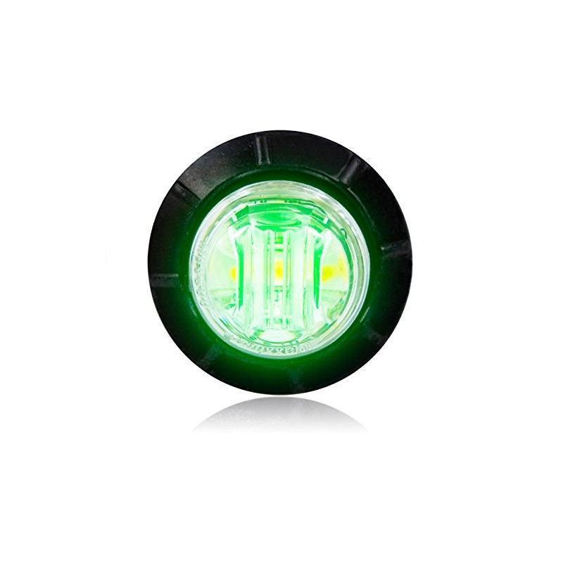 Maxxima M09300G Green 3/4" Round LED Courtesy Marker Light