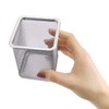 D.RECT Square Metal Pencil Holder | Metal Cube Pen Holder