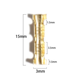 U Shape Copper Ring Terminals Crimp Wire Non-Insulated Cable Wire Spade Electric Butt Connector Electricity Automotive
