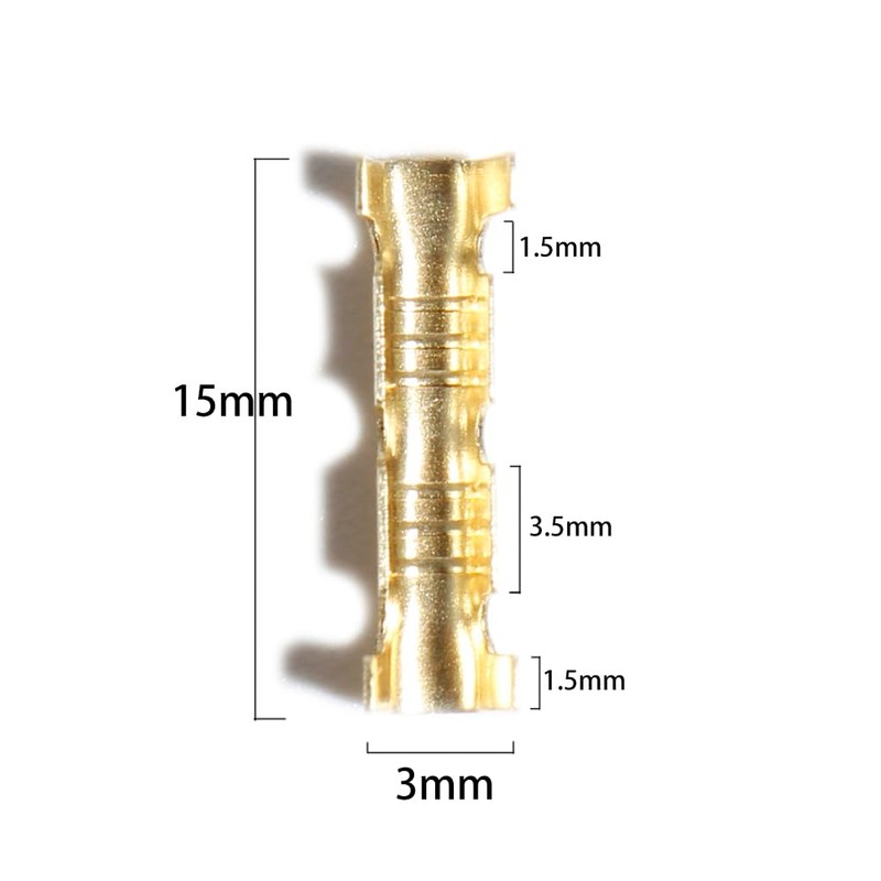 U Shape Copper Ring Terminals Crimp Wire Non-Insulated Cable Wire