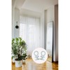 DWUENT 120 White Plastic Curtain Hooks (2.3x1cm) - PE Glider