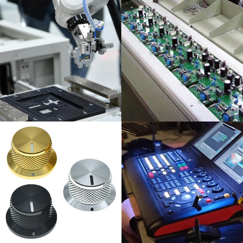 2 Pieces Rotary Potentiometer Knobs, Knurled Knob for Volume Control