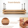 Pamctry Bamboo Wooden Book Press for Book Binding - Portable