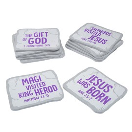 Fun Express Nativity Story Stepping Stones - 12 Pc
