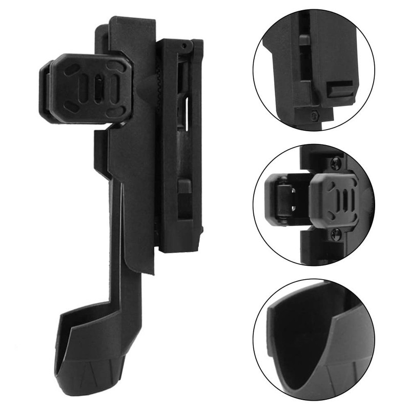 MiOYOOW Baton Holster 360 Degree Belt Torch Holder Telescopic Baton