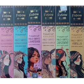 Golden Nag Fusion Set of 6 Fragrances Palo Santo Blends Aromatherapy Meditation Spirituality 100% Natural Eco Friendly