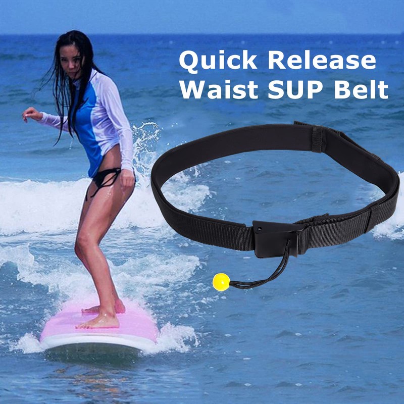 Gekufa SUP Waist Leash Quick Release Adjustable Waist Belt Leash