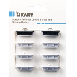 Likart 8 Pack Portable Trimmer Cutting Blades,Compatible for Cricut Paper Cutter/Cricut Roll Holder,Paper Trimmer Replacement Blades(6 Cutting Blades & 2 Scoring Blades)