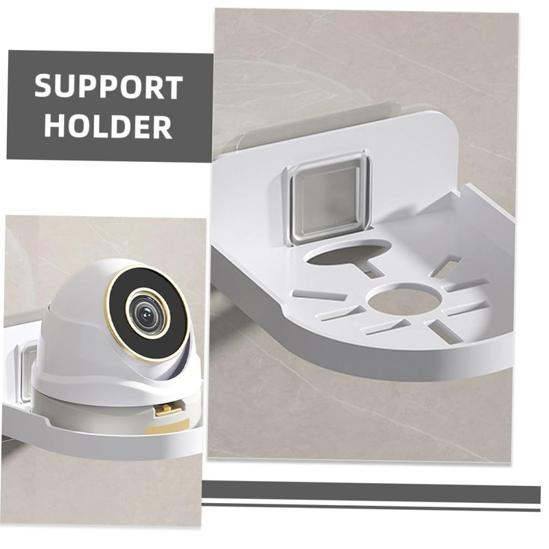 LABRIMP Camera Bracket Wall Mount No Drill Shelf Webcam Stand