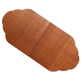 BTSEURY Tea Ceremony, Tea Tablemat Slat, Japanese Style Zen Good Luck Auspicious Cloud Pattern Tea Cup Mat for Home (L)