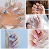 1000 puntas de uñas de ataúd francés bailarina, uñas acrílicas,