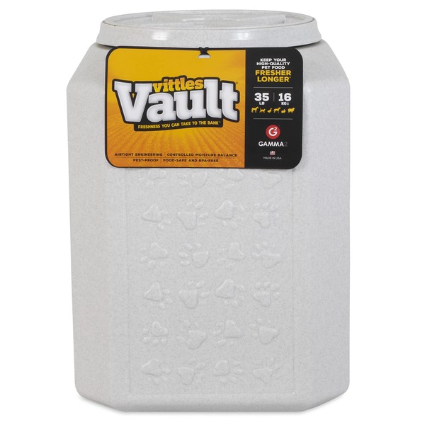 Gamma2 Vittles Vault Dog Food Storage Container, Up To 35 Pounds Dry Pet Food Storage, Made in USA
