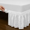 QSY Home Wrap Around Elastic Eyelet Bed Skirts 14 1/2