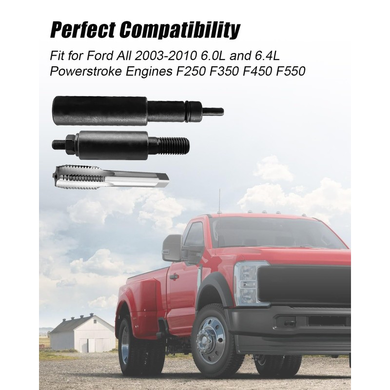 QLZOZB Fuel Injector Sleeve Cup Remove Install Tool Kit Fit