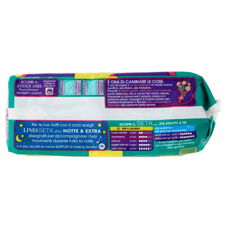 Lines Silk Assortment Ultra Anatomical Pack of 24