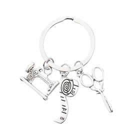 Guqqeuc Sewing Seamstress Gifts for Women Girls Sewing Machine Keyring Gift for Sewer Daughter Granddaughter Birthday Gifts for Best Friend Sewing Gifts for Mum Wife Sew Gifts for Seamstress Keychain